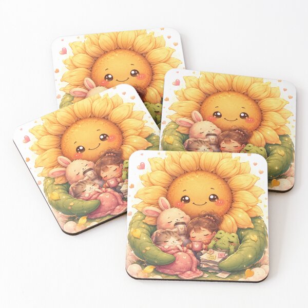 Item preview, Emotional Support Sunflower | Cute Cozy Kawaii Comfort Flower designed and sold by MarekoraStudio.