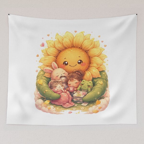 Item preview, Emotional Support Sunflower | Cute Cozy Kawaii Comfort Flower designed and sold by MarekoraStudio.