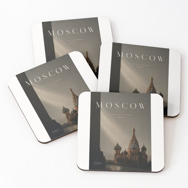 Item preview, Moscow Russia St Basil’s Cathedral Red Square Kremlin Skyline designed and sold by Places On Earth.