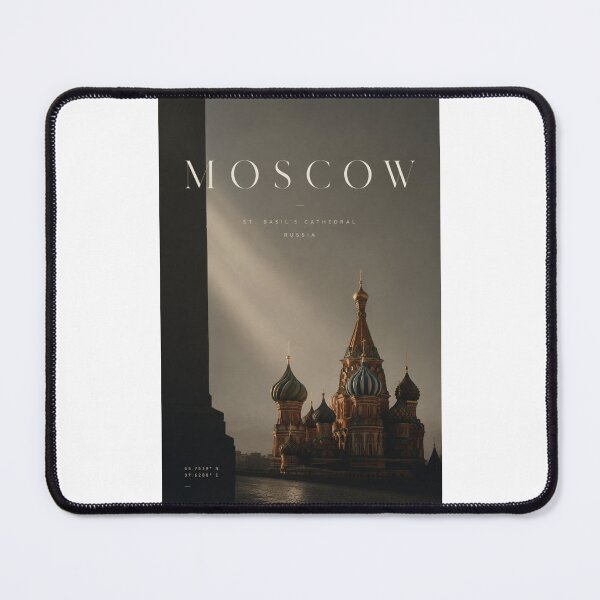 Item preview, Moscow Russia St Basil’s Cathedral Red Square Kremlin Skyline designed and sold by Places On Earth.
