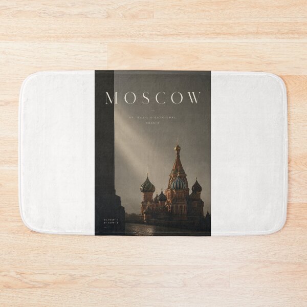 Item preview, Moscow Russia St Basil’s Cathedral Red Square Kremlin Skyline designed and sold by Places On Earth.