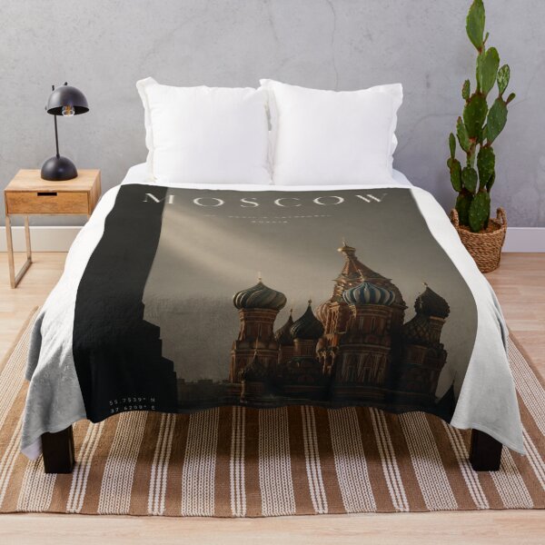 Item preview, Moscow Russia St Basil’s Cathedral Red Square Kremlin Skyline designed and sold by Places On Earth.