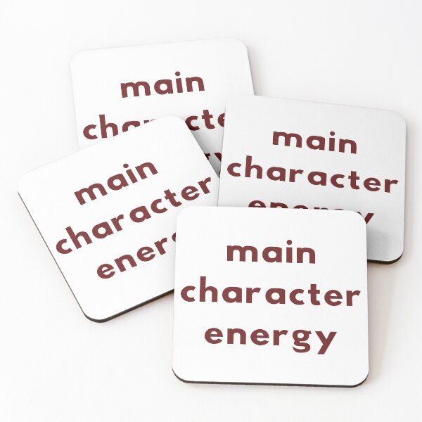 Item preview, Main Character Energy Aesthetic Typography Quote designed and sold by VibeoCanvasShop.