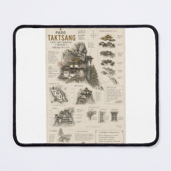 Item preview, Paro Taktsang Bhutan Tiger’s Nest Monastery Himalayan Heritage designed and sold by Places On Earth.