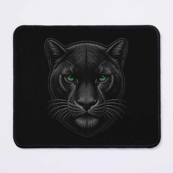 Item preview, Elegant Black Panther Embroidery Patch | Luxury Satin Stitch Design designed and sold by ColorSplash123.