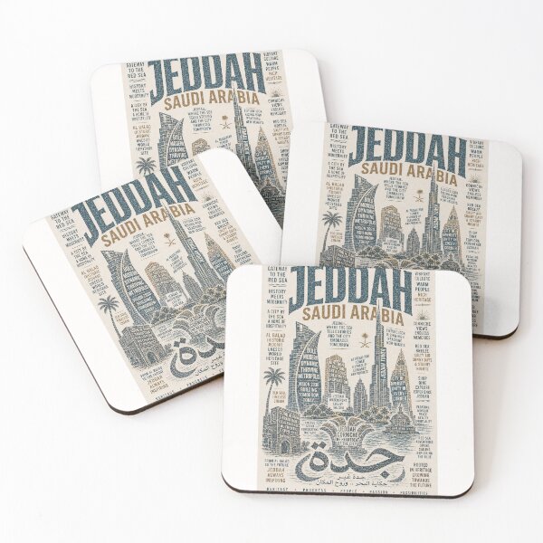Item preview,  Jeddah Saudi Arabia Red Sea Corniche Al Balad Skyline designed and sold by Places On Earth.