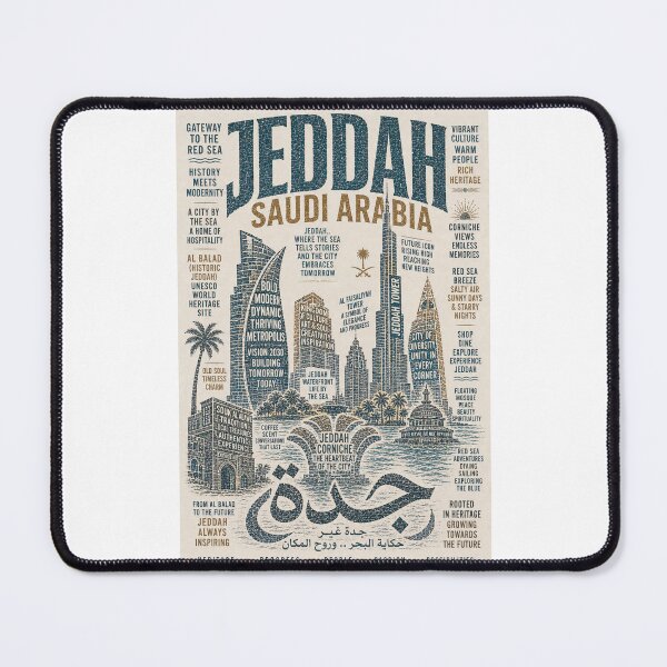 Item preview,  Jeddah Saudi Arabia Red Sea Corniche Al Balad Skyline designed and sold by Places On Earth.