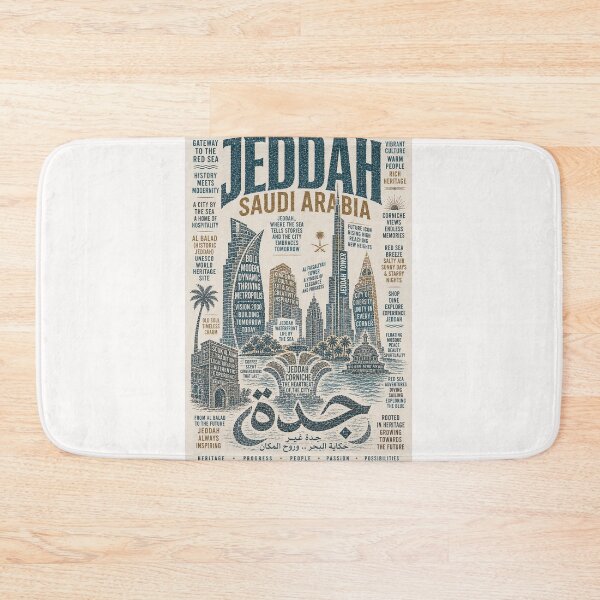 Item preview,  Jeddah Saudi Arabia Red Sea Corniche Al Balad Skyline designed and sold by Places On Earth.