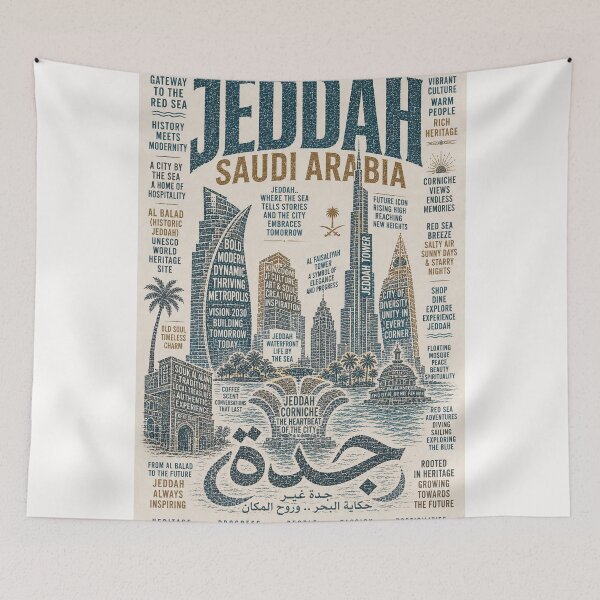 Item preview,  Jeddah Saudi Arabia Red Sea Corniche Al Balad Skyline designed and sold by Places On Earth.