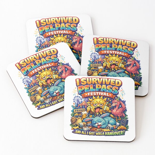 Item preview, I Survived Pelpass Festival France Funny Hangover T-Shirt | Festival Party Graphic Tee | Colorful Music Festival Art designed and sold by Sushikidsntod.