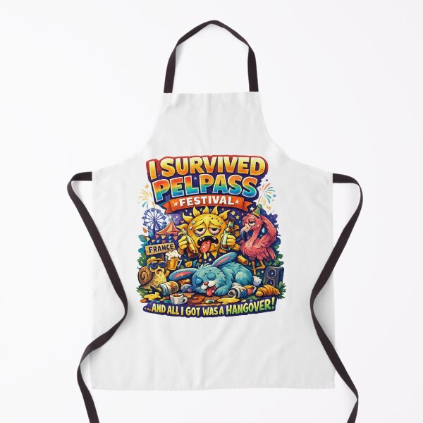 Item preview, I Survived Pelpass Festival France Funny Hangover T-Shirt | Festival Party Graphic Tee | Colorful Music Festival Art designed and sold by Sushikidsntod.