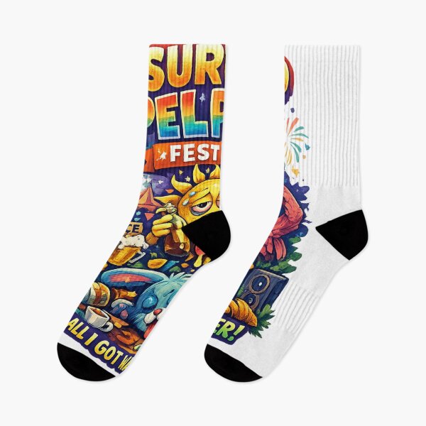 Item preview, I Survived Pelpass Festival France Funny Hangover T-Shirt | Festival Party Graphic Tee | Colorful Music Festival Art designed and sold by Sushikidsntod.