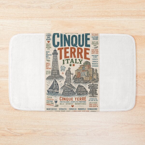 Item preview, Cinque Terre Italy Monterosso Vernazza Manarola Ligurian Coast designed and sold by Places On Earth.