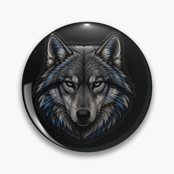 Item preview, Cool Wolf Embroidery Patch | Luxury Streetwear Satin Stitch Design designed and sold by ColorSplash123.