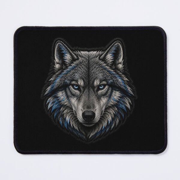 Item preview, Cool Wolf Embroidery Patch | Luxury Streetwear Satin Stitch Design designed and sold by ColorSplash123.