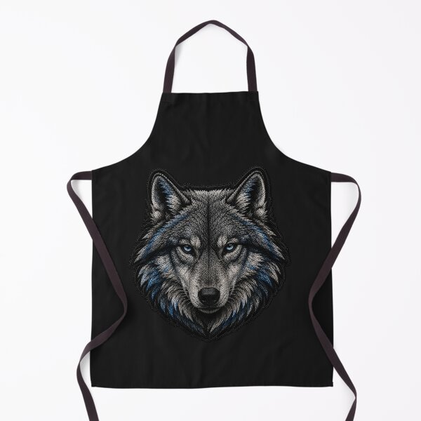Item preview, Cool Wolf Embroidery Patch | Luxury Streetwear Satin Stitch Design designed and sold by ColorSplash123.