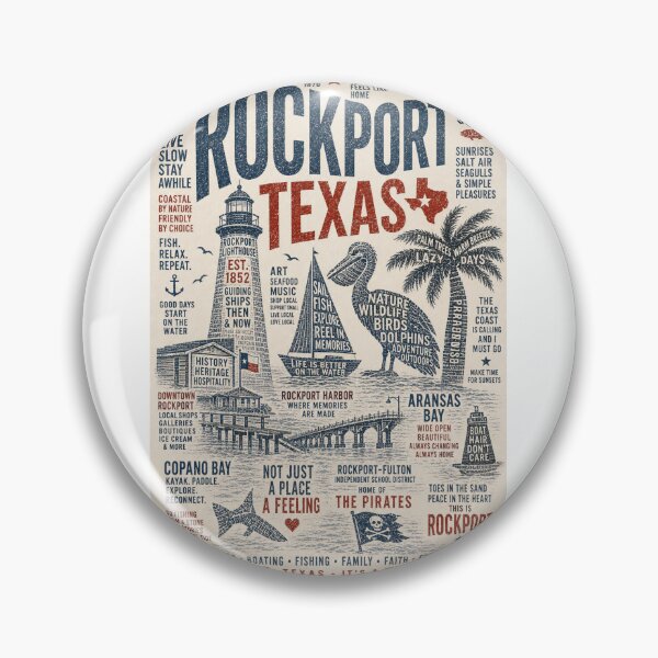 Item preview, Rockport Texas Aransas Bay Gulf Coast Lighthouse Coastal Heritage designed and sold by Aryabek.