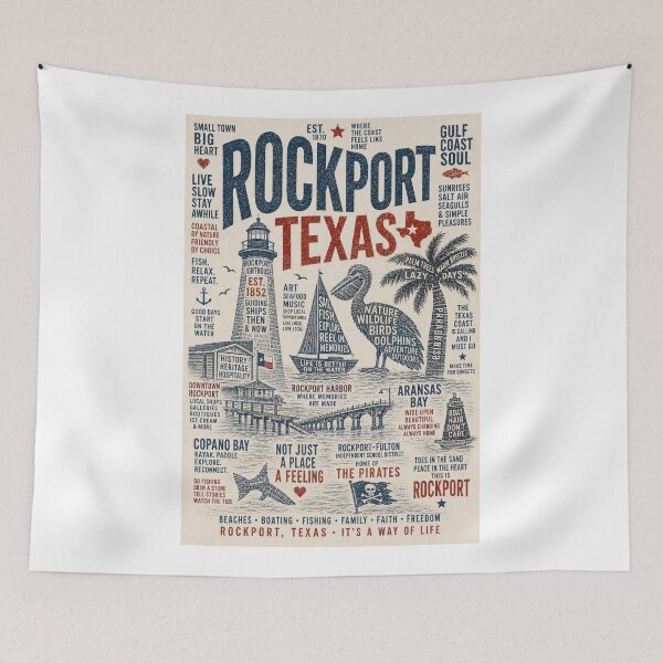 Item preview, Rockport Texas Aransas Bay Gulf Coast Lighthouse Coastal Heritage designed and sold by Aryabek.
