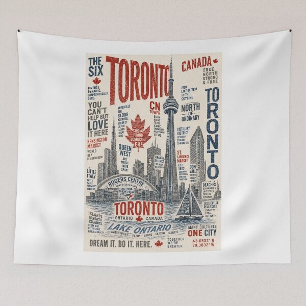 Item preview, Toronto Ontario Canada CN Tower Lake Ontario Skyline Neighborhoods designed and sold by Aryabek.
