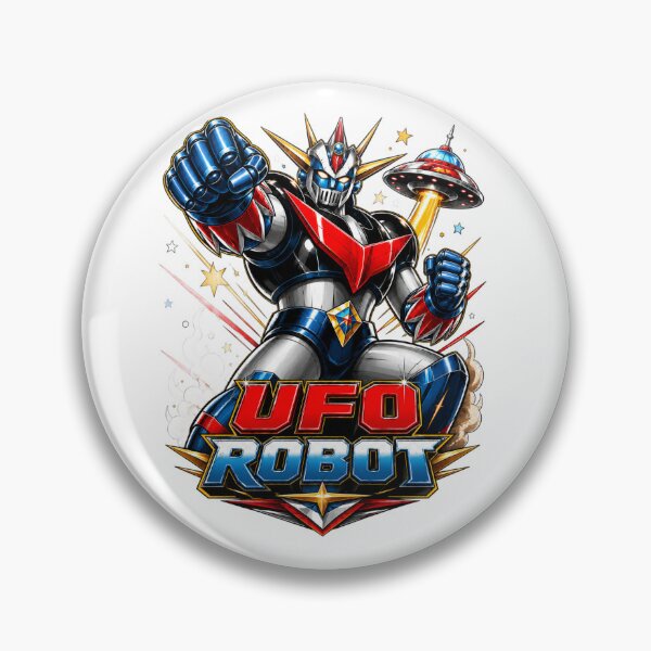 Item preview, UFO Robot Retro Mecha Space Hero designed and sold by Busdriverstore.