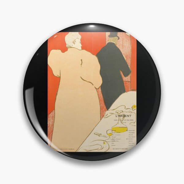 Item preview, L Argent by Henri de Toulouse-Lautrec | Belle Époque Theater Vintage French Poster Print designed and sold by artofuniverse.