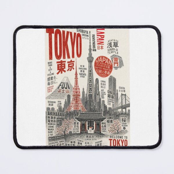 Item preview, Tokyo Japan Shibuya Asakusa Tokyo Skytree Senso-ji Skyline designed and sold by Aryabek.