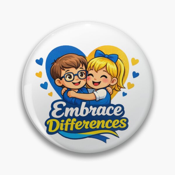 Item preview, Cartoon Hug – Embrace Differences (T21 Awareness) designed and sold by Cartoon art with a purpose ❤️ Supporting Althea’s journey.