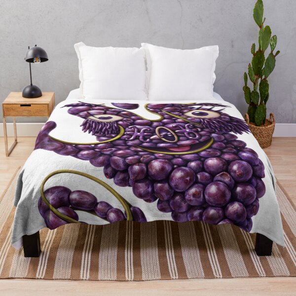Item preview, Grape Spirit of Joy | Whimsical Fruit Character Art designed and sold by LuxuryApparels.