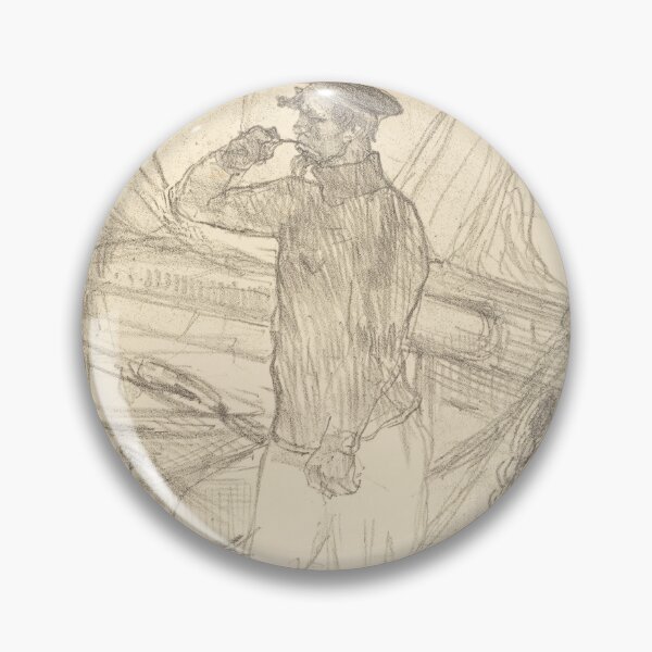 Item preview, L Hareng Saur by Henri de Toulouse-Lautrec | Nautical Sketch Vintage French Art Print designed and sold by artofuniverse.
