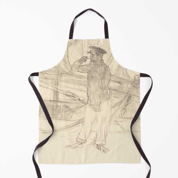 Item preview, L Hareng Saur by Henri de Toulouse-Lautrec | Nautical Sketch Vintage French Art Print designed and sold by artofuniverse.