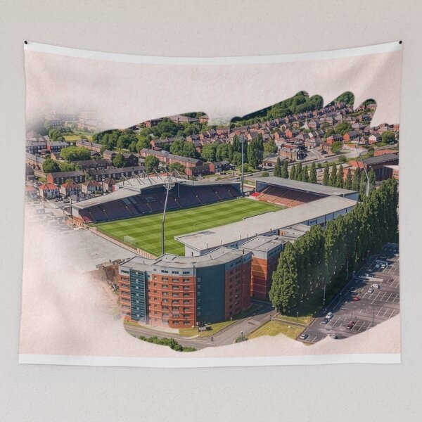 Item preview, Wrexham Racecourse Ground Stadium Artwork designed and sold by ArtworkNorth.