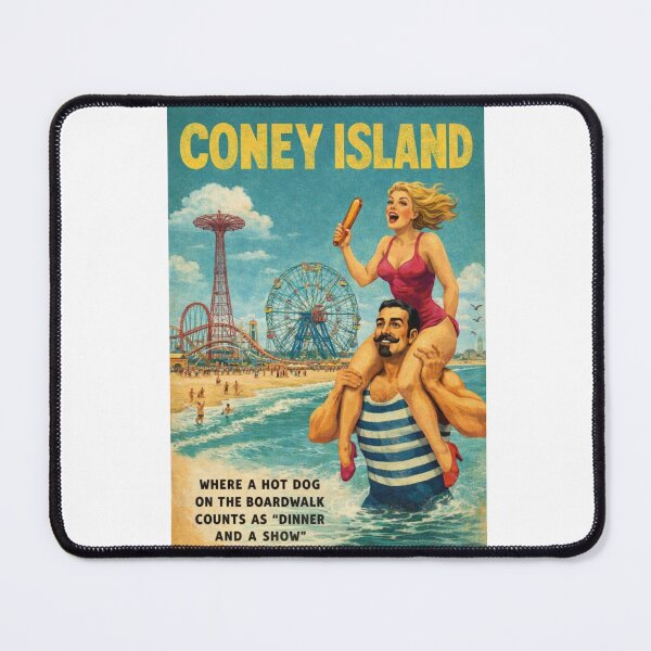 Item preview, Coney Island New York Boardwalk Carnival and Brooklyn Beach Culture designed and sold by Aryabek.