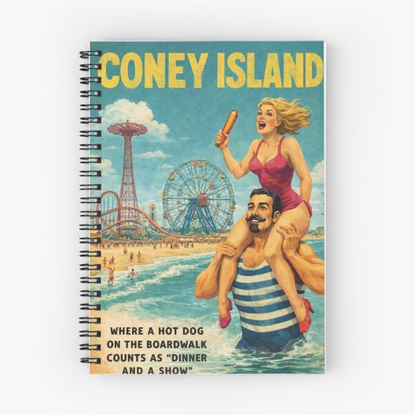 Item preview, Coney Island New York Boardwalk Carnival and Brooklyn Beach Culture designed and sold by Aryabek.
