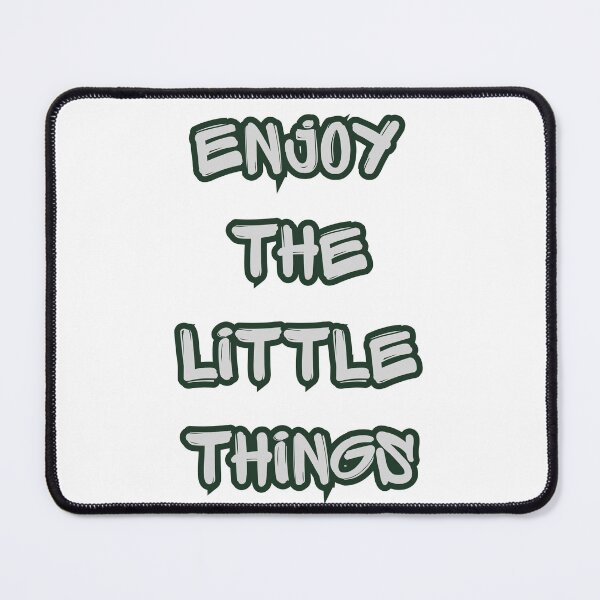 Item preview, Enjoy The Little Things Positive Graffiti Typography  designed and sold by VibeoCanvasShop.