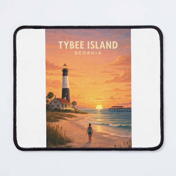 Item preview, Tybee Island Georgia Lighthouse Sunset Beach Coastal Escape designed and sold by Aryabek.