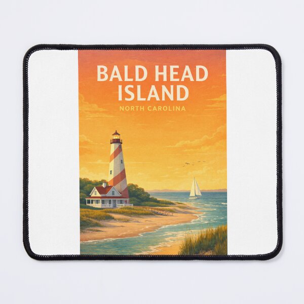 Item preview, Bald Head Island North Carolina Lighthouse Coastal Shoreline designed and sold by Aryabek.