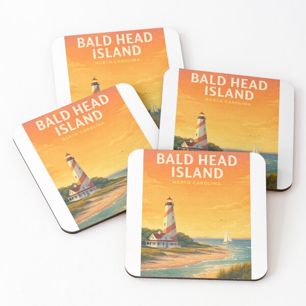 Item preview, Bald Head Island North Carolina Lighthouse Coastal Shoreline designed and sold by Aryabek.