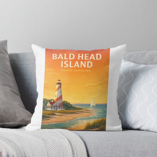 Item preview, Bald Head Island North Carolina Lighthouse Coastal Shoreline designed and sold by Aryabek.