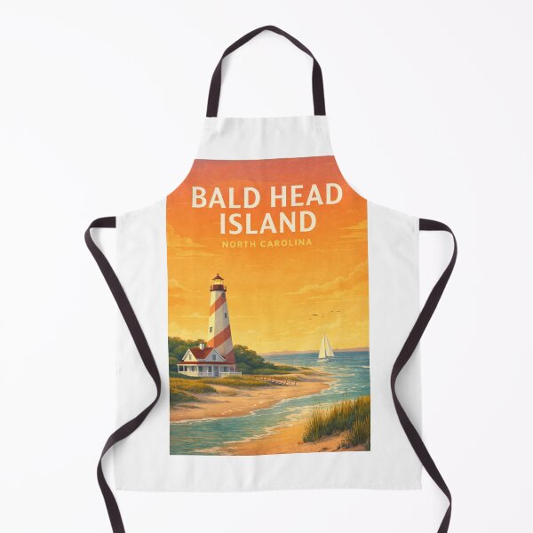 Item preview, Bald Head Island North Carolina Lighthouse Coastal Shoreline designed and sold by Aryabek.