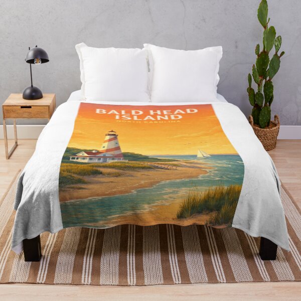 Item preview, Bald Head Island North Carolina Lighthouse Coastal Shoreline designed and sold by Aryabek.