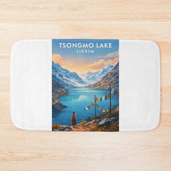 Item preview, Tsongmo Lake Sikkim Himalayan Mountain Valley Panorama designed and sold by Aryabek.