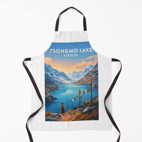 Item preview, Tsongmo Lake Sikkim Himalayan Mountain Valley Panorama designed and sold by Aryabek.