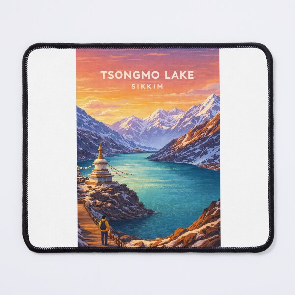 Item preview, Tsongmo Lake Sikkim Himalayan Prayer Flag Mountain Pass designed and sold by Aryabek.