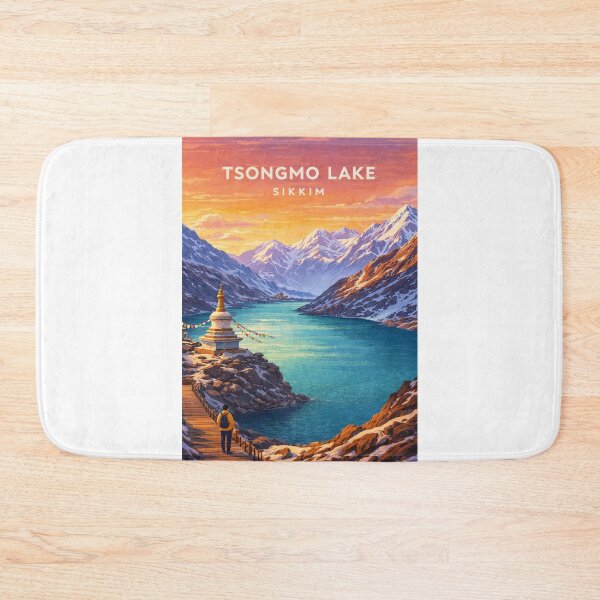 Item preview, Tsongmo Lake Sikkim Himalayan Prayer Flag Mountain Pass designed and sold by Aryabek.
