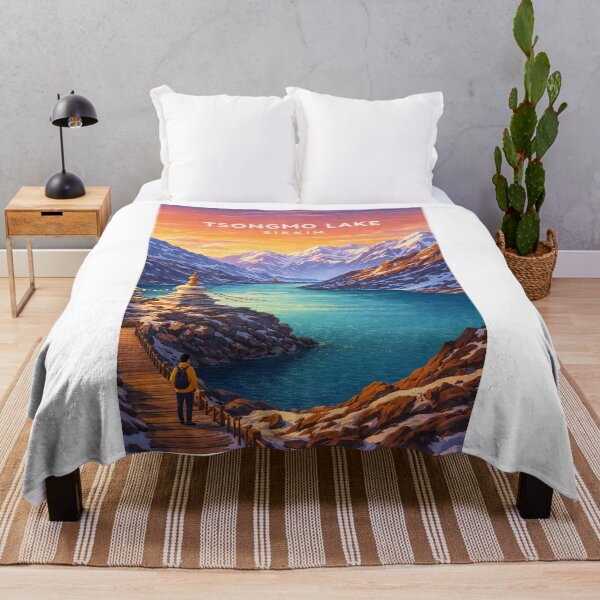 Item preview, Tsongmo Lake Sikkim Himalayan Prayer Flag Mountain Pass designed and sold by Aryabek.