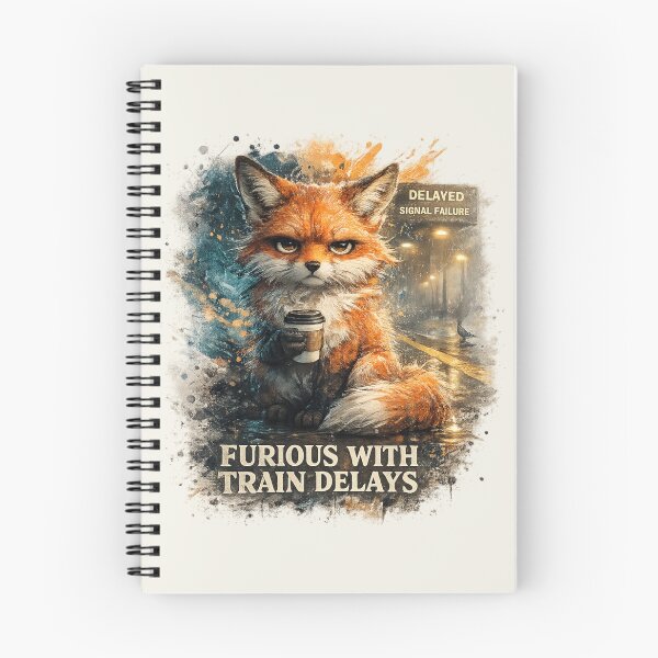 Item preview, Furious With Train Delays Fox designed and sold by ChirpInc.