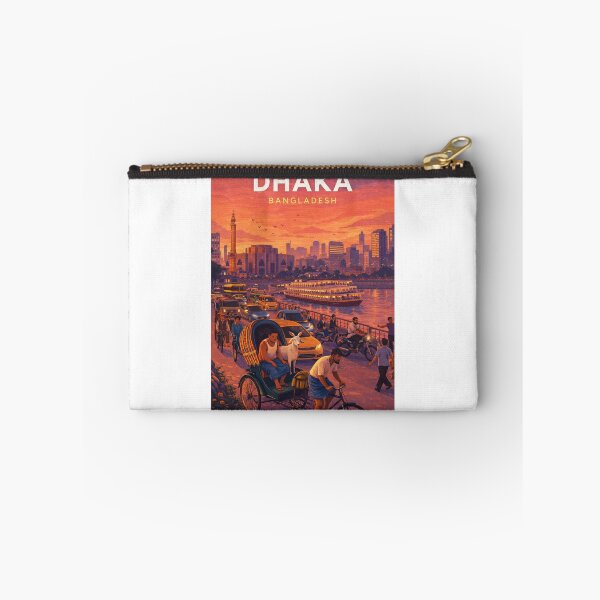 Item preview, Dhaka Bangladesh Buriganga River and Rickshaw Cityscape designed and sold by Aryabek.