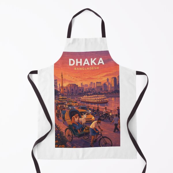 Item preview, Dhaka Bangladesh Buriganga River and Rickshaw Cityscape designed and sold by Aryabek.