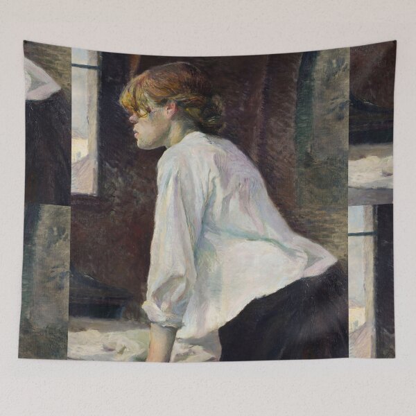 Item preview, La Blanchisseuse by Henri de Toulouse-Lautrec | Post-Impressionist Vintage French Art Print designed and sold by artofuniverse.