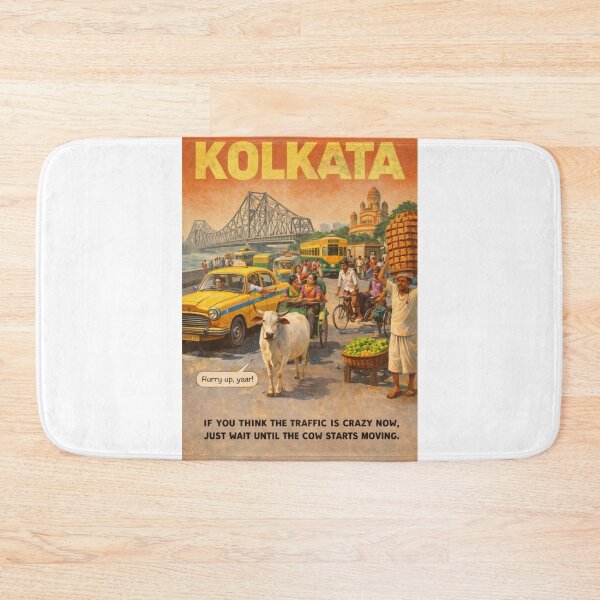 Item preview, Kolkata Howrah Bridge and West Bengal Street Life designed and sold by Aryabek.
